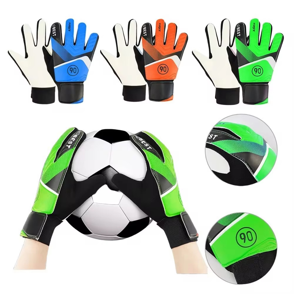 Children's Goalkeeper Gloves Latex Goalkeeper Gloves For Kids Football Goalkeeper Anti-Slip Training