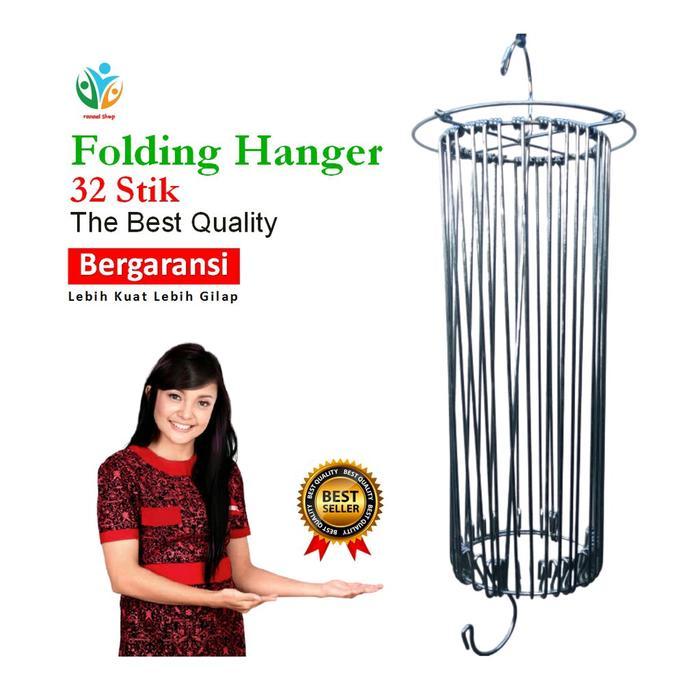 GANTUNGAN BAJU BESI-HANGER BAJU-GANTUNGAN BAJU BAYI-GANTUNGAN JEMURAN BAYI-HANGER BULAT BESI 32 STIK
