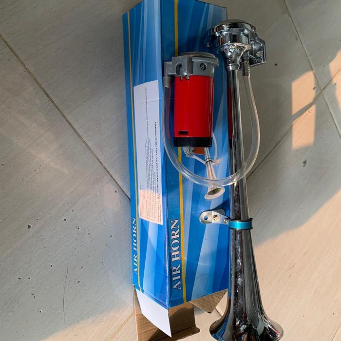 "New" KLAKSON DINAMO 1 CORONG TANPA ANGIN 12VOLT/24VOLT PNP TINGGAL PASANG TANPA TABUNG ANGIN 43CM