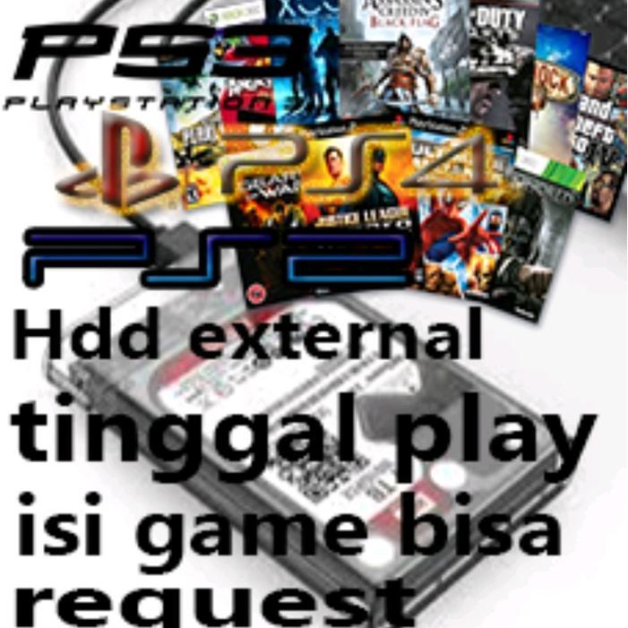 Hdd external game pc ,ps1 ,ps2 ,ps3,ps4