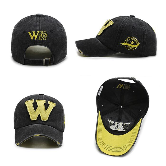 Caramel - Topi Baseball Distro Pria Wanita Big Logo W Outfit Trendy Ootd Cowok Cewek Keren
