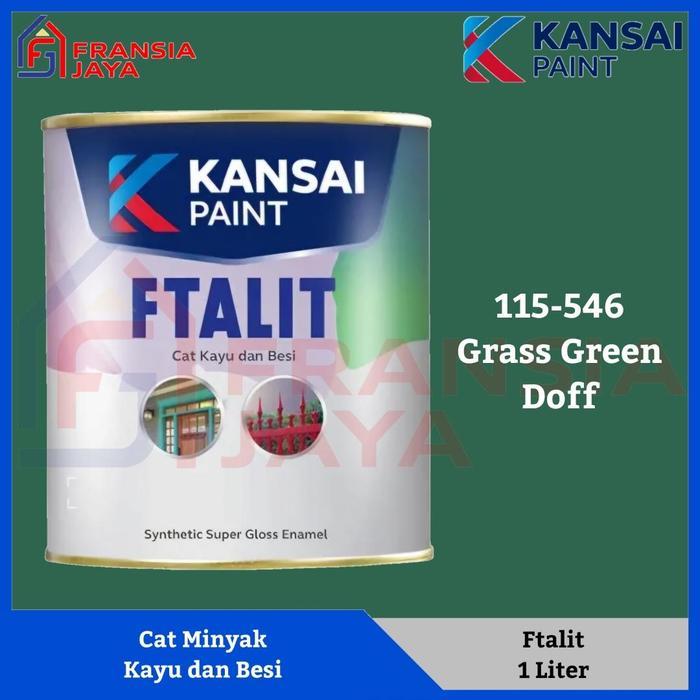 Kansai Ftalit 1 Kg KF 546 Grass Green Doff Cat Minyak Besi dan Kayu