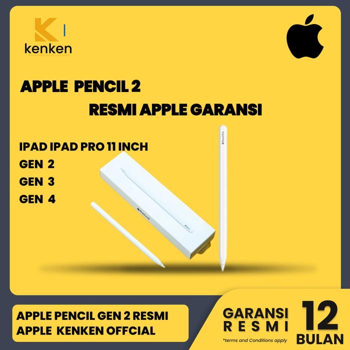 Apple Pencil Gen 2 iPad Pro Garansi 1 Tahun - iBox