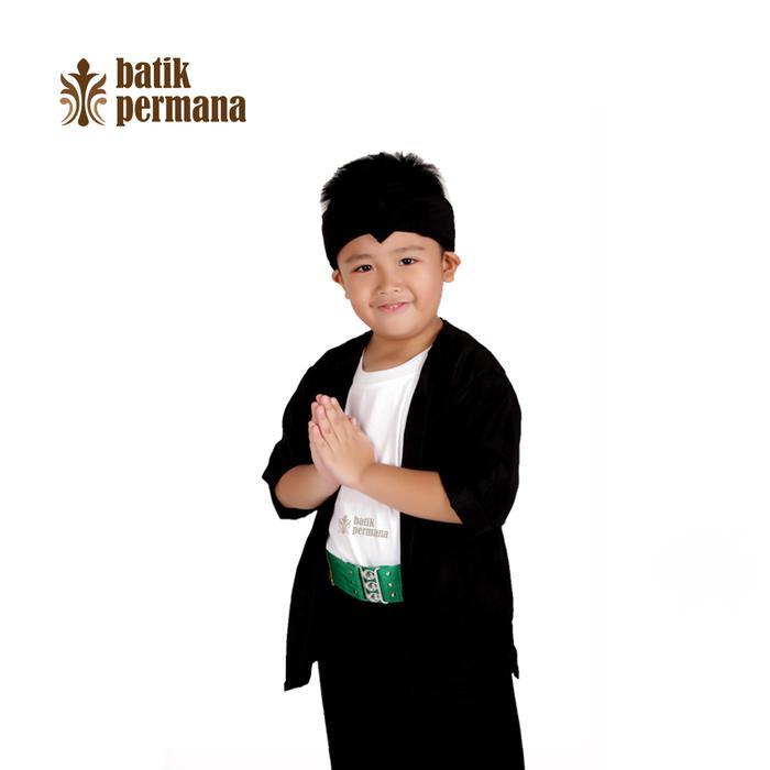 Pangsi sunda anak+ikat+kaos, baju adat sunda,baju kartinian,adat sunda