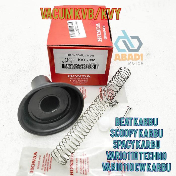 Vacum Karbu Ori Honda KVB/KVY Beat Karbu Spacy Scoopy Vario 110 Techno Carbu Karet Vakum Karburator