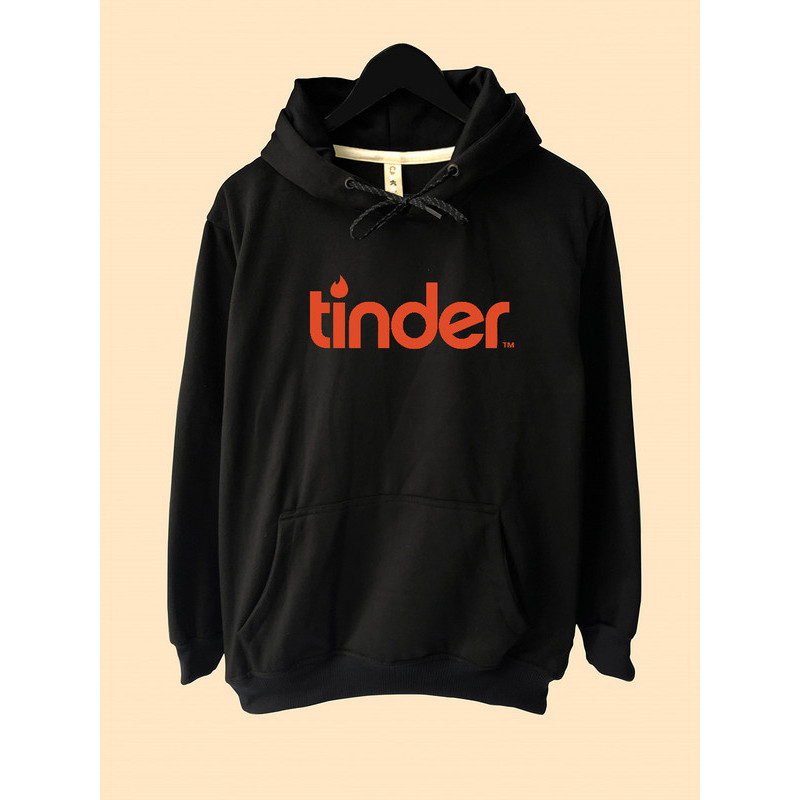 Jaket Hoodie Tinder logo
