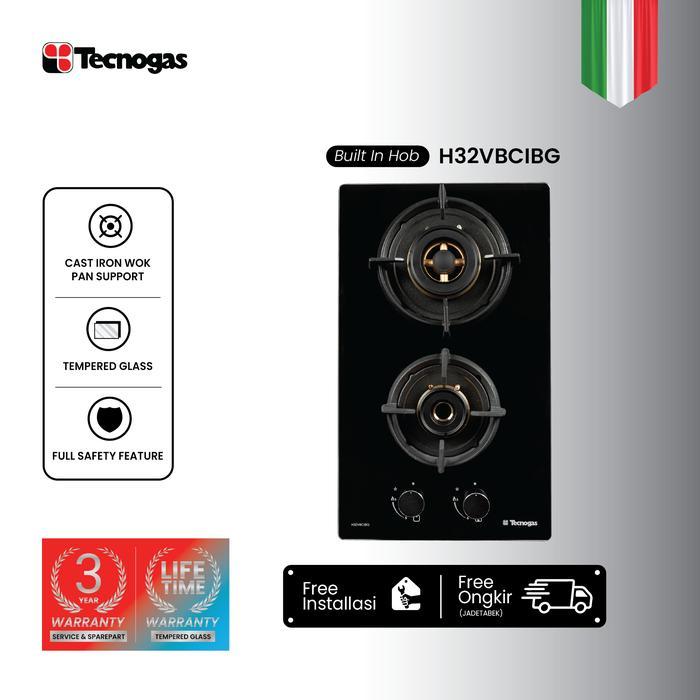Kompor Tanam Tecnogas H32VBCIBG - Gas, Fryer, Cooker
