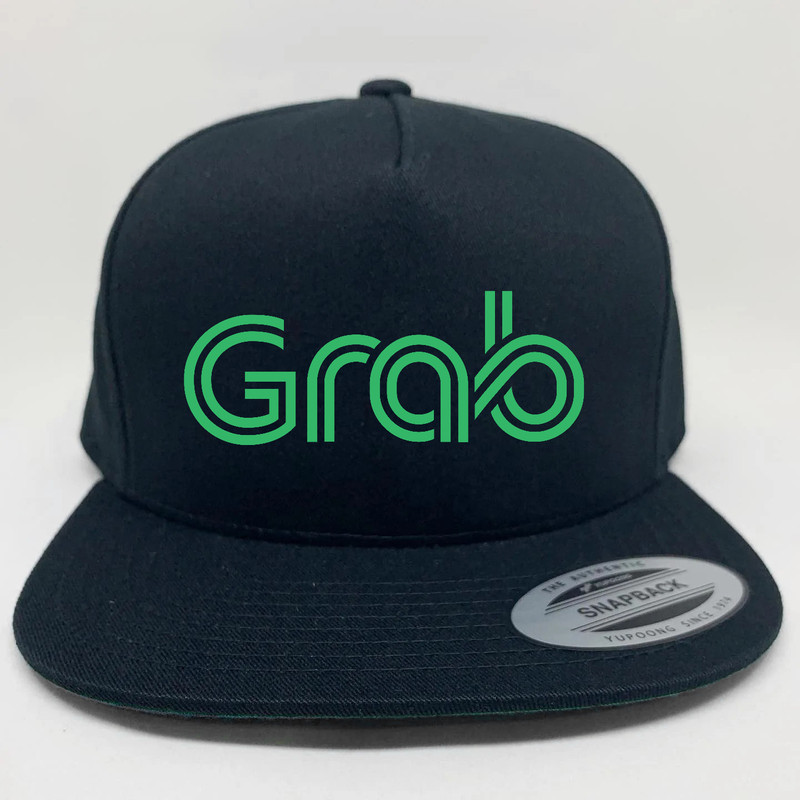 Topi Snapback Grab logo