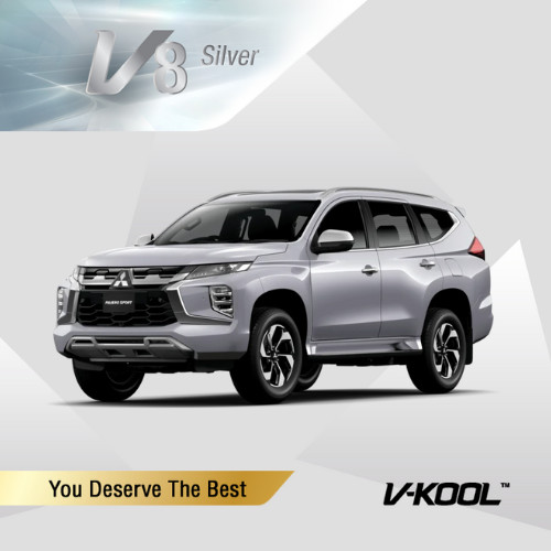 Kaca Film V-KOOL V8 Black Series MITSUBISHI PAJERO SPORT / DAKAR Depan VRX60