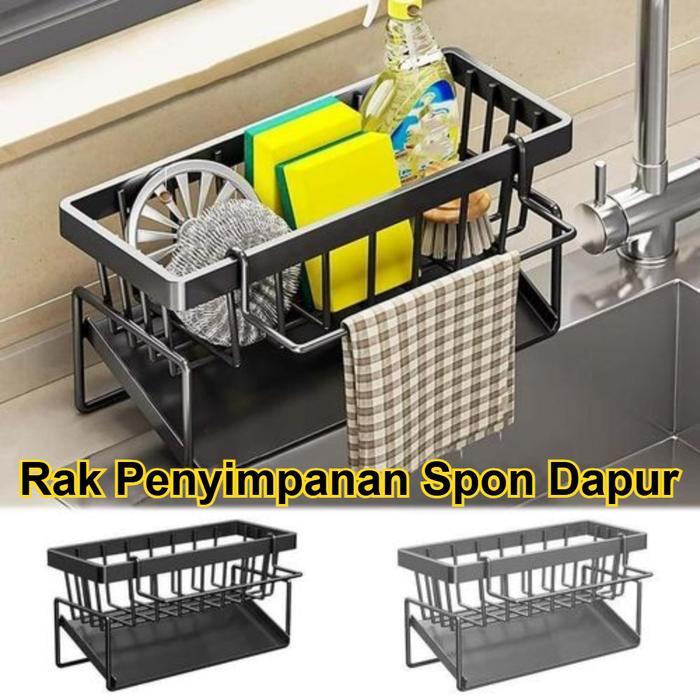 Tempat Spon Dapur Rak/ Sabun Wastafel Rak Sponge / Rak Dapur Stainless Rak/Stainless Rak Piring