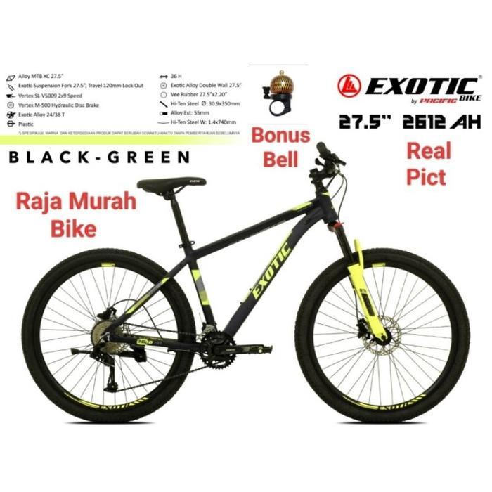 Sepeda Gunung MTB Exotic 2612 AH 27,5 Inch Sepeda MTB 27,5 Inch Exotic 2612 AH Alloy 2x9 Speed
