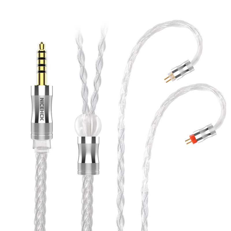 NICEHCK LitzPS-Pro 8 Core 4N Litz Pure Silver Earphone Cable 3.5mm/2.5mm/4.4mm MMCX/QDC/0.78 2Pin