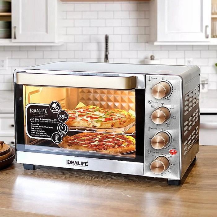 Idealife Il-335 Oven Listrik Pemanggang Roti Kue 35 Liter