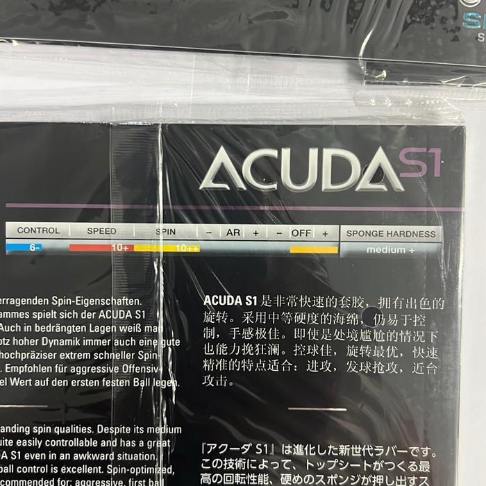 DONIC Karet /Rubber Bat ACUDA SERIES ACUDA S1 TURBO, S1, S2, S3