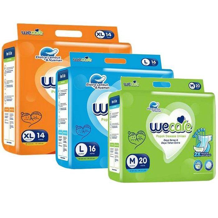 Ready [2 PACK] WECARE Adult Diapers Popok Dewasa M20 / L16 / XL14