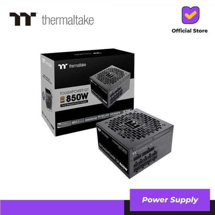 Thermaltake TOUGHPOWER GT 850W - Sumber Daya PC ATX 3.1 850W 80 Plus Gold Modular Hitam