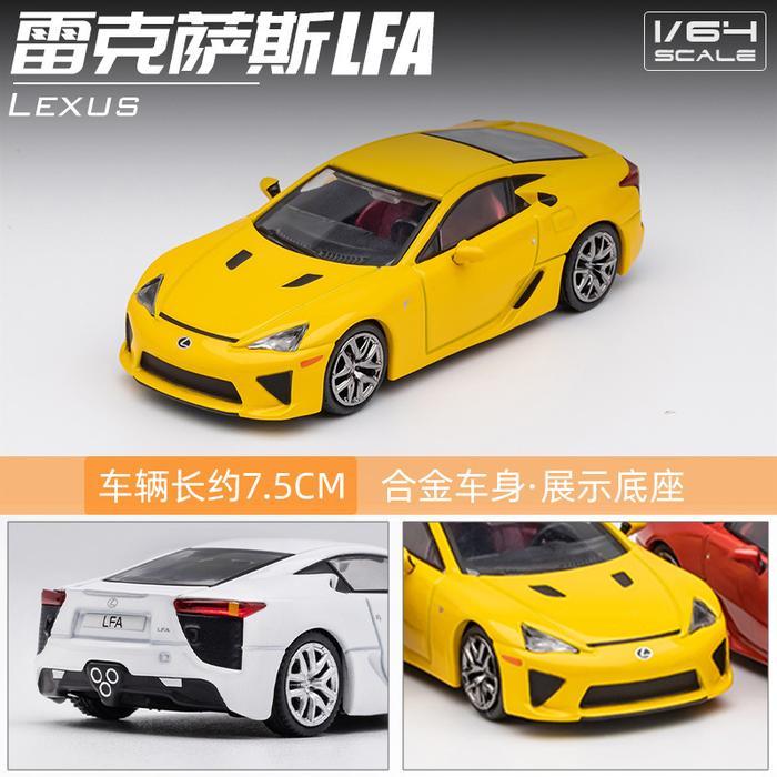 DCT 1/64 Lexus LFA Blue Red White Yellow Diecast