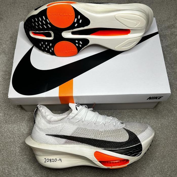 Sepatu Original Running Nike Air Zoom Alphafly 3 White Orange Bnib Tbk