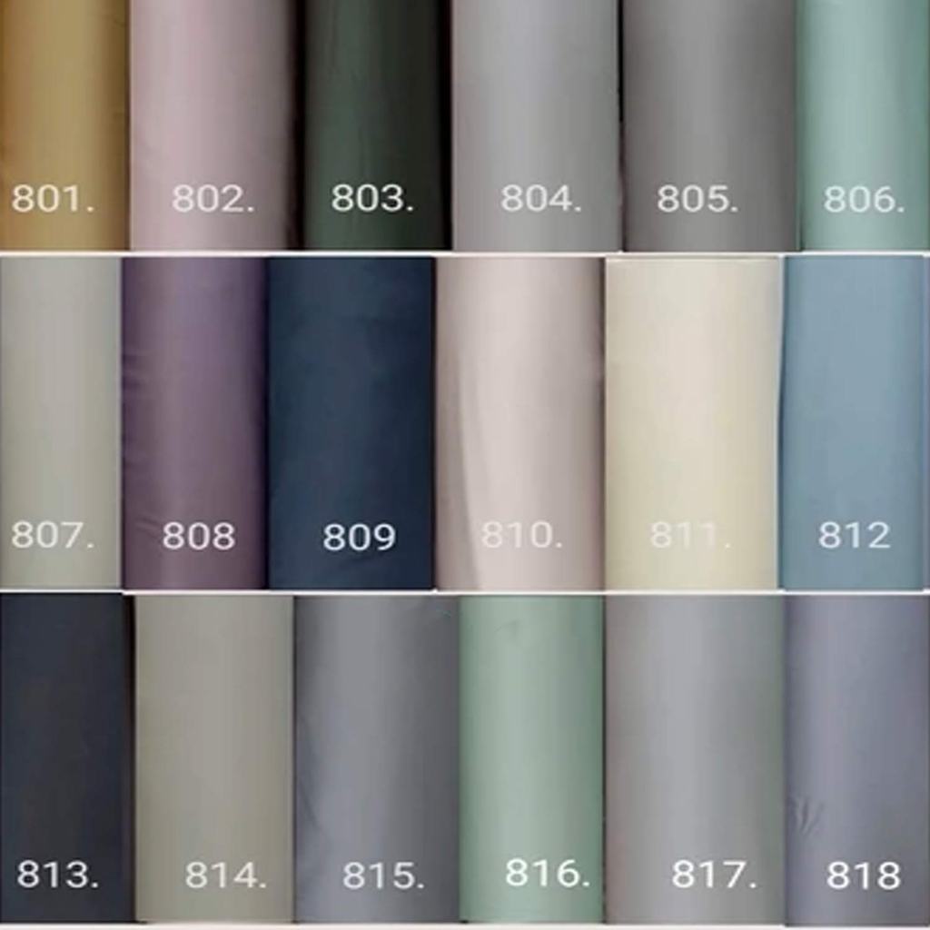 Kain Lyocell Tencel Bambu Sutra Organik Polos Per Meter Lebar 250cm – Bahan TC 100s Halus Adem untuk