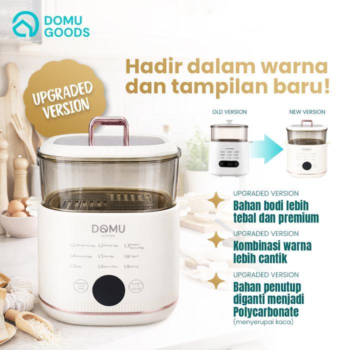 "New" DOMU Mini Egg Steamer / Electric Steamer Multifungsi / Kukusan Listrik / Alat Masak Praktis /