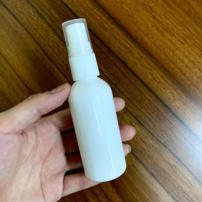 New botol BR 60ml PUTIH SUSU + tutup SPRAY neck 18mm PUTIH SUSU 60 ml Rumah