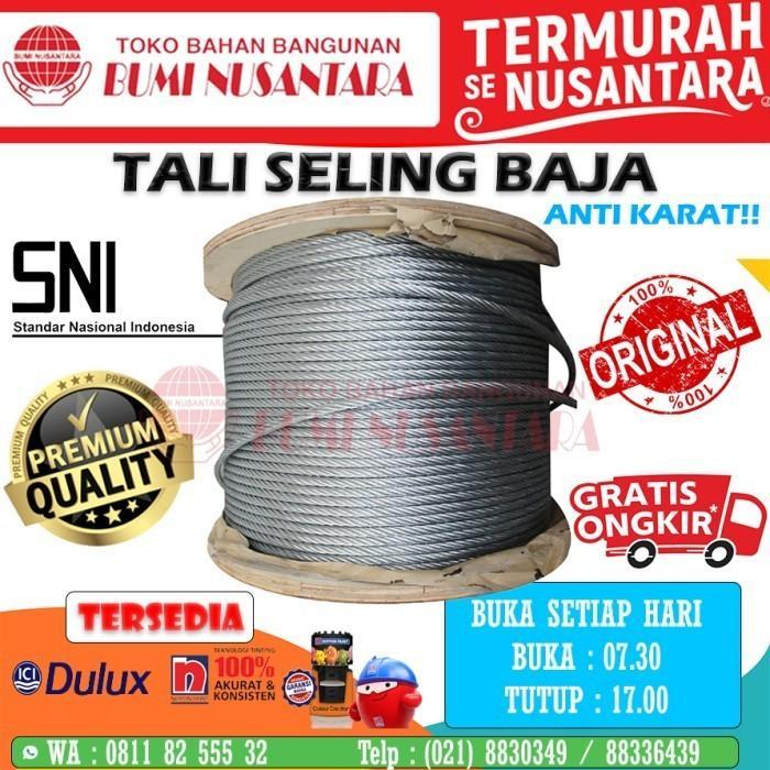 Terlaris - Tali Kawat Baja 16mm Seling Baja 16mm Sling Baja 16mm Wire Rope 16mm