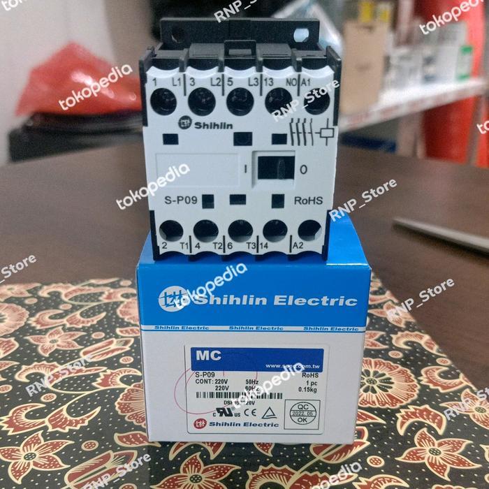 Mini Kontaktor 3 Phase S-P09 20A Shihlin 1No Diskon