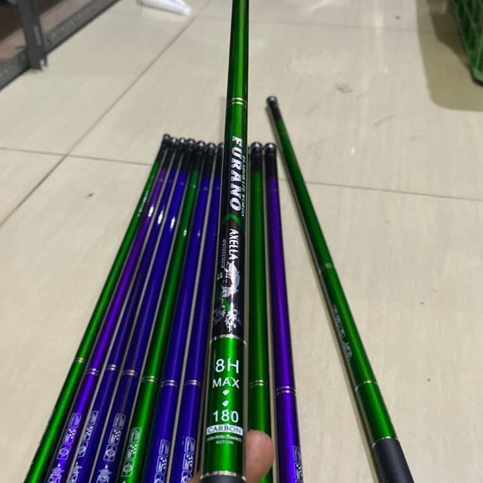 Tegek Axella Furano 8H speak kaku Untuk ikan babon - Warna HIJAU UKURAN 180cm