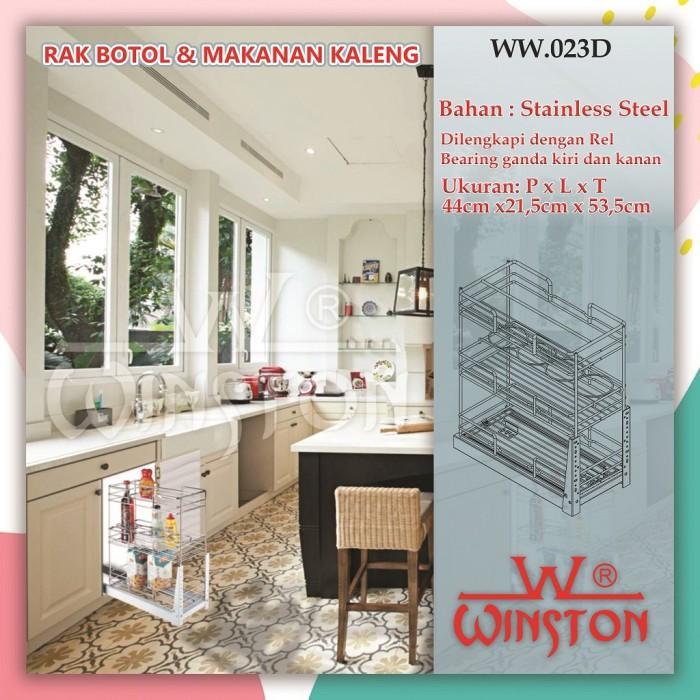 PROMO PRO Rak Piring Rak Botol Stainless Winston WW 023D for Kitchen Cabinet BISA GRAB