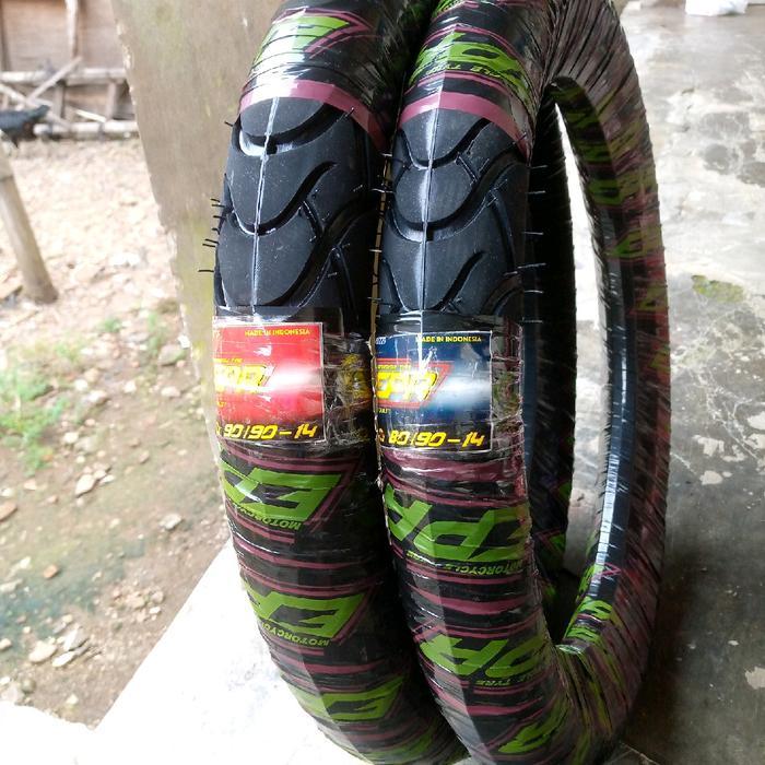 Ban Motor Sepasang Depan Dan Belakang Ukuran ( 80/90 dan 90/90 ) Ring 14 Non Tubles Beat Vario Fino