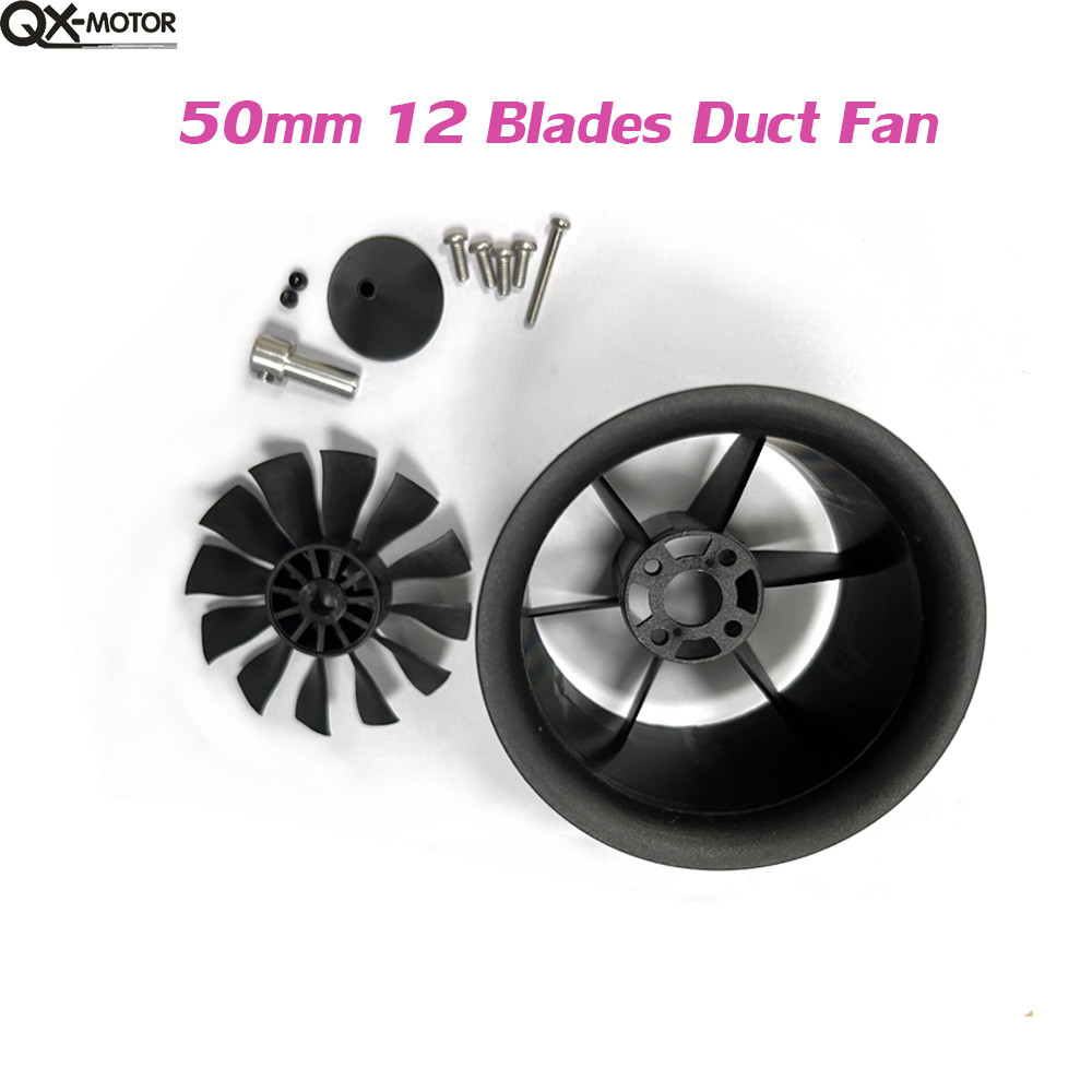 QX-Motor 50mm EDF 12 Blades Ducted Fan CW CCW Without Motor for RC