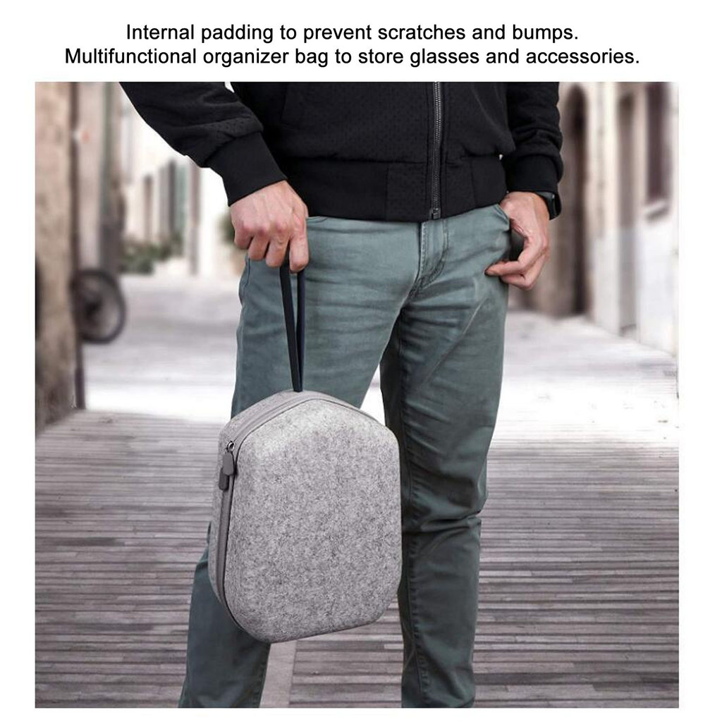 VR Glasses Storage Bag EVA Anti Scratch Portable VR Gaming Glasses Carrying Case for Quest 2 VR Glas