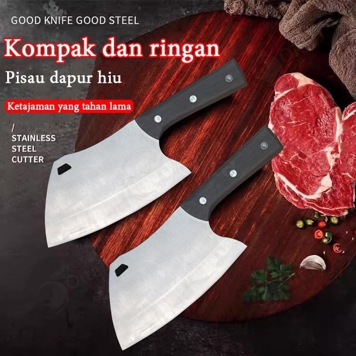 PISAU IKAN BESAR FILLET 6MM / PISAU TULANG IKAN BAJA 4CR13 / GAGANG BAJA KOKOH / UNTUK MEMOTONG &