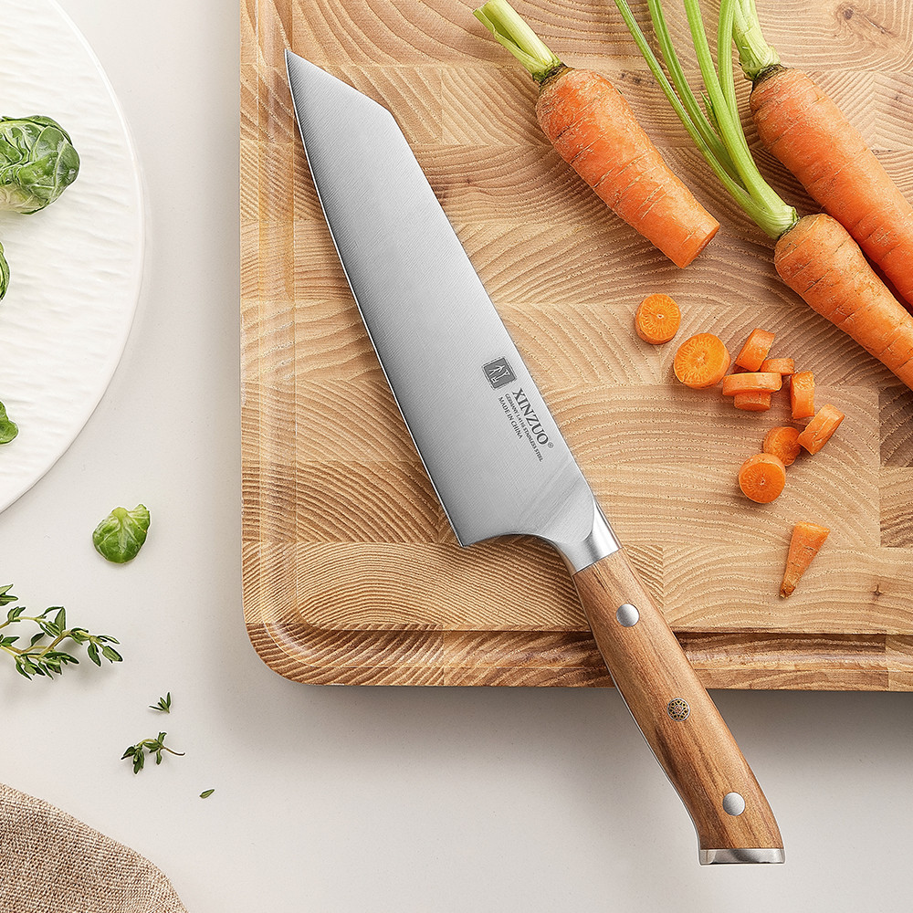 XINZUO 5.8 Inches Bunka Knife German 1.4116 Steel Kitchen-specific Chef's Knife Ergonomic Well