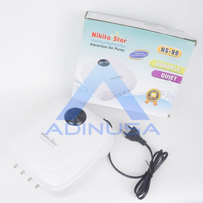 AERATOR MESIN GELEMBUNG UDARA 4 LUBANG NS-99 AQUARIUM