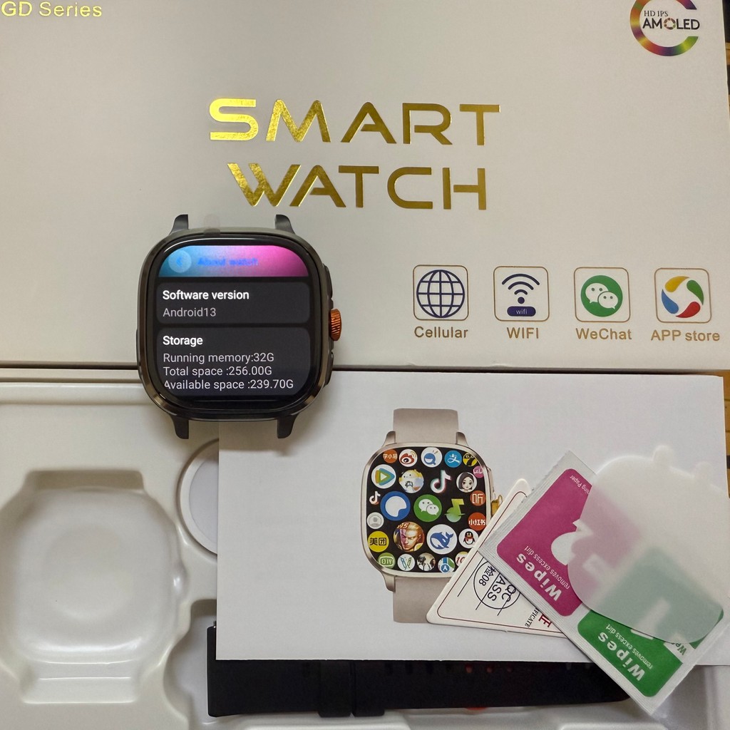 New Android13 Smartwatch 5G Full Netcom Smart Watch With 190 Rotary Camera GPS Position WIFI NFC
