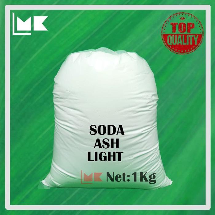 "New" SODA ASH LIGHT 1 KG - SODIUM CARBONATE - Na2CO3
