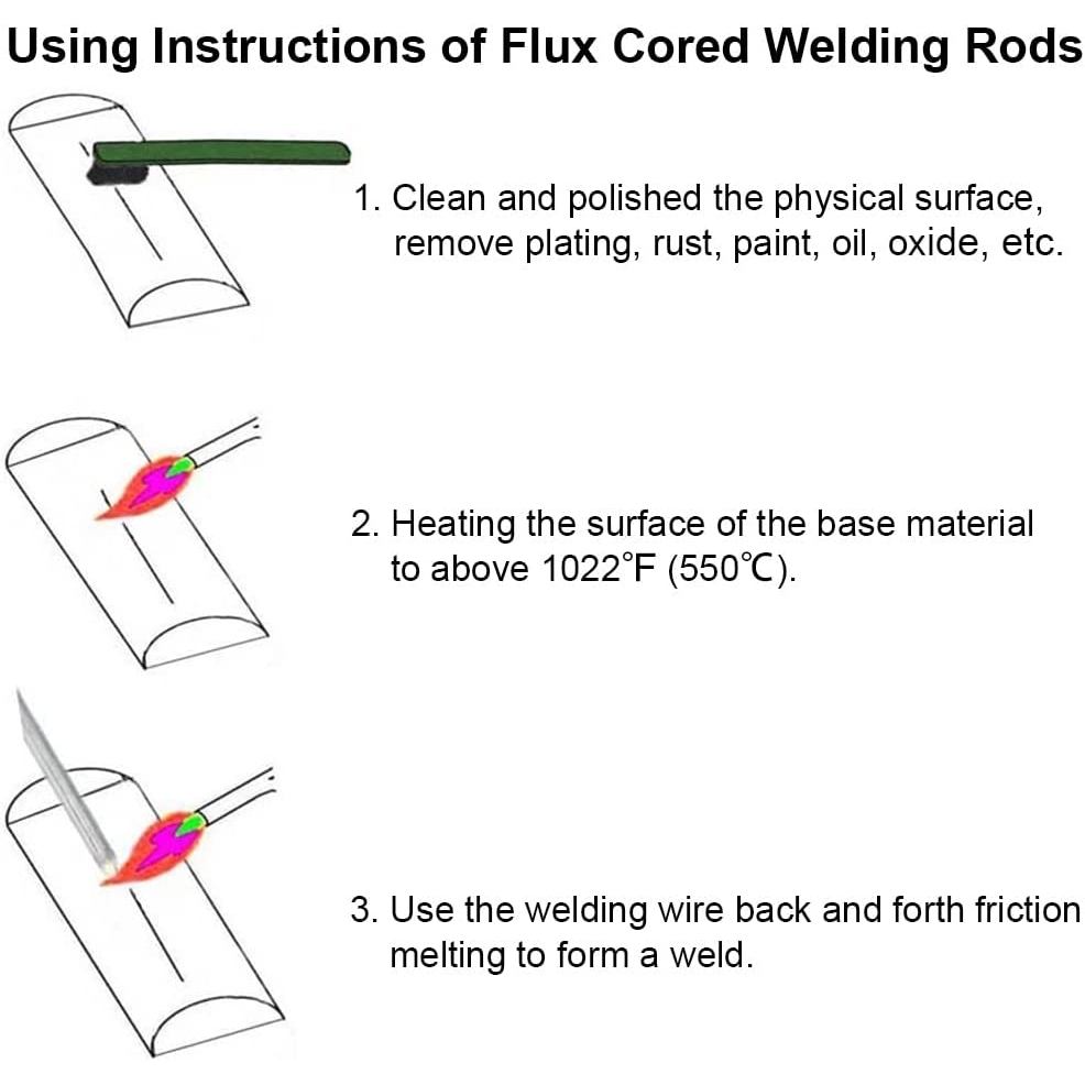 1M Low Temperature Easy Melt Aluminum Welding Rod Cored Wire Rod Solder No Need Solder Powder Weld