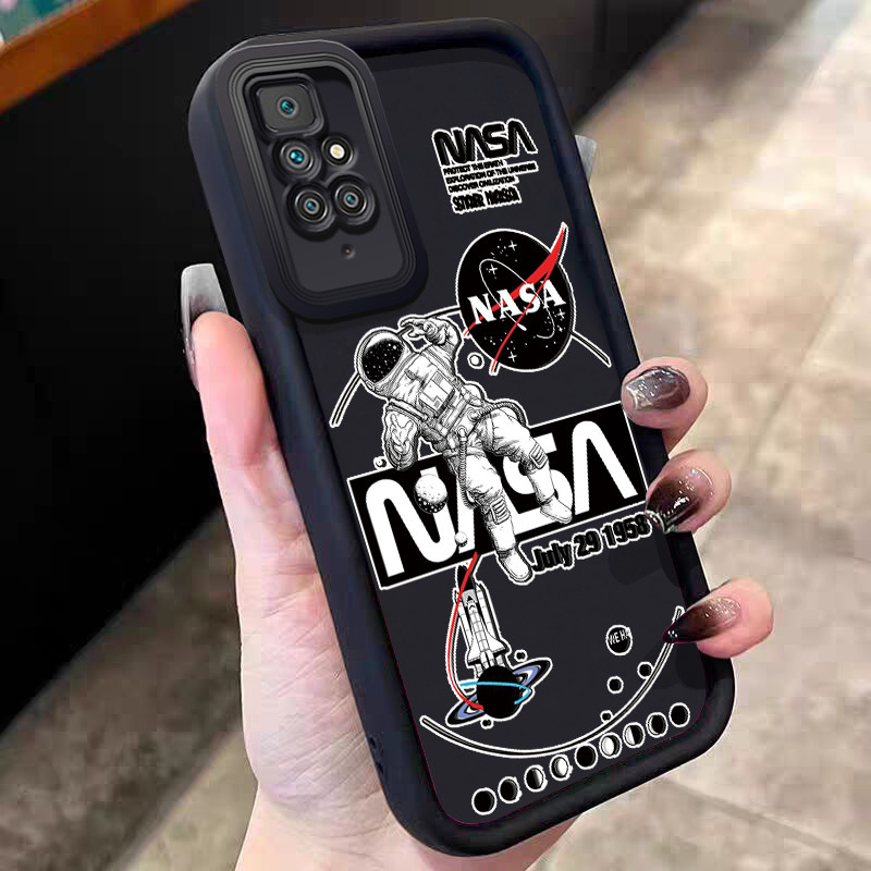 Casing Hp untuk Xiaomi Redmi 10 10 Prime 10C 10 POWER POCO C40 Case Astronot NASA Kasing silikon Ces