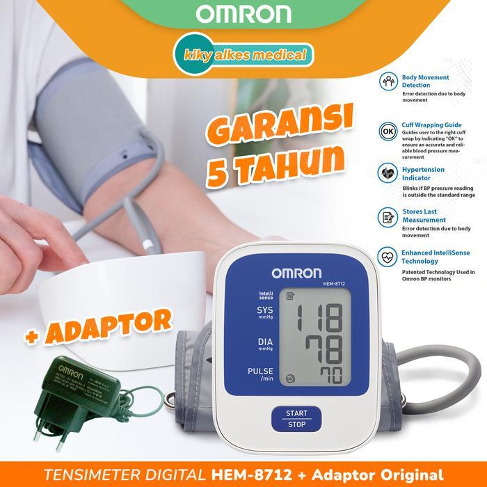Tensimeter Omron 8712 Hem-8712 Tensimeter + Adaptor Original #Gratisongkir