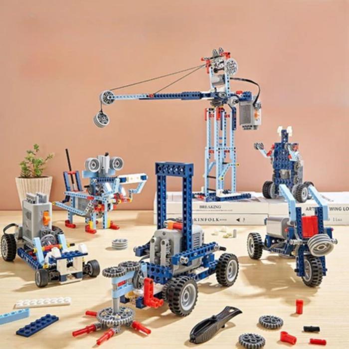 Sale- Lego 9686 Alat Pembelajaran Partikel Kecil Set Mesin Mekanik Yang Dapat Dirakit Sains Dan