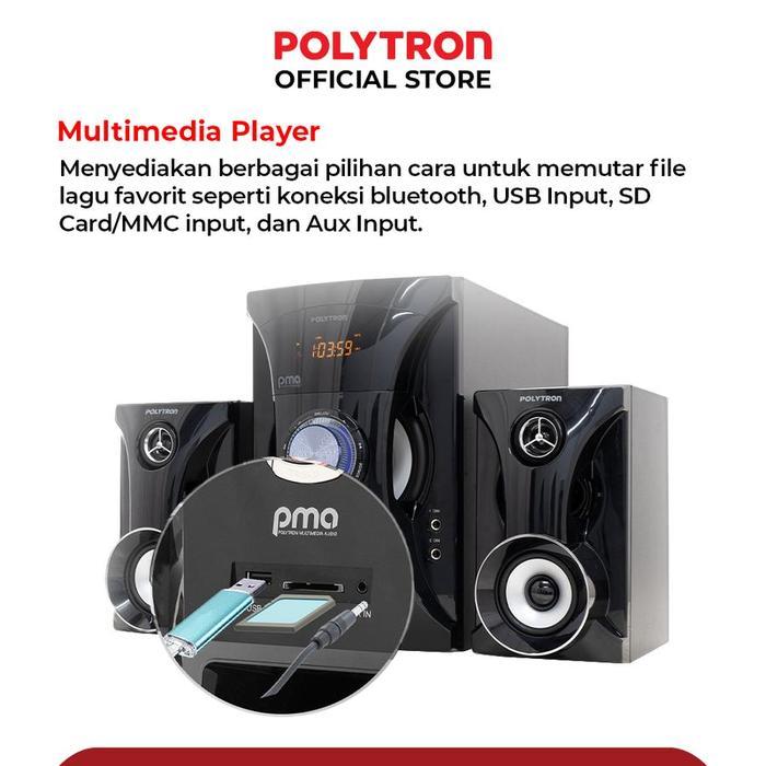 POLYTRON Multimedia Speaker PMA 9525B/W Subwoofer, Bluetooth