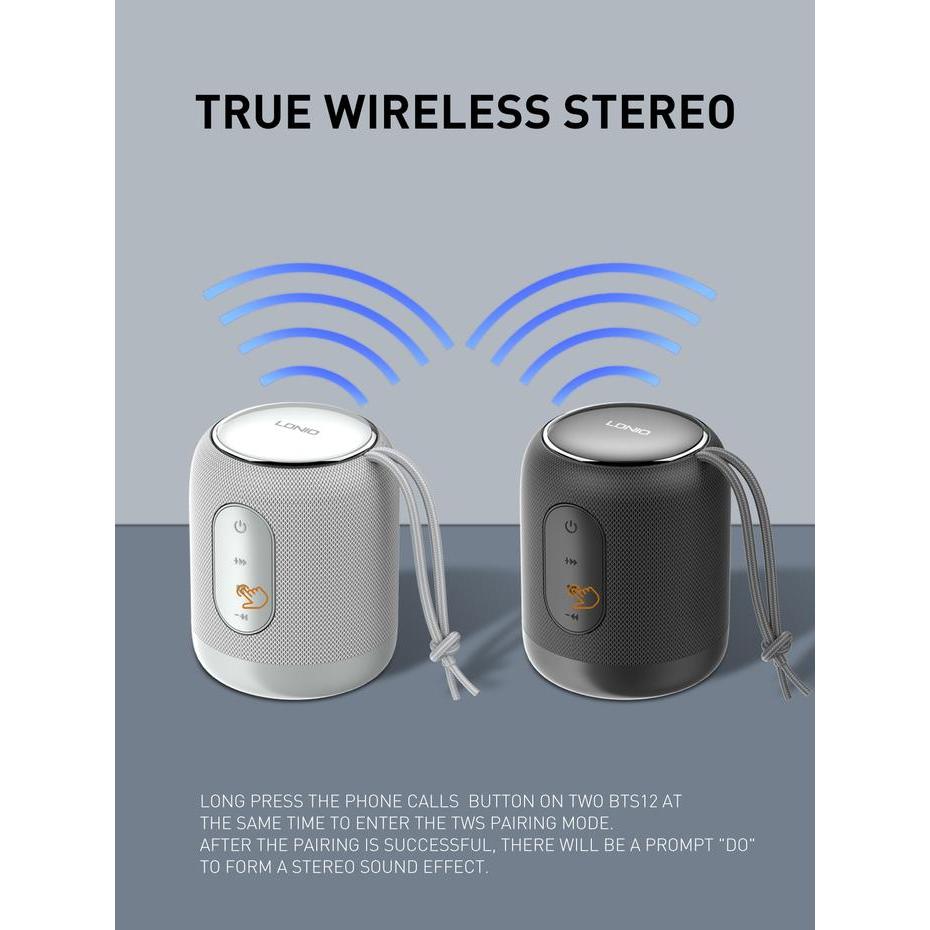 Ldnio Wireless Speaker Bts12 Bts13 Shocking Bass Hifi Bluetooth Portable Populer