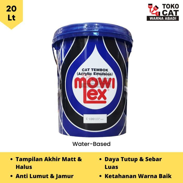 CAT TEMBOK MOWILEX INTERIOR WARNA PUTIH E100 & HITAM E200