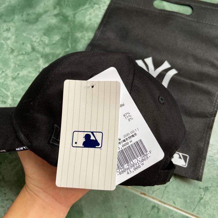 Topi Mlb Ny Cap Minifont Full Black #Gratisongkir