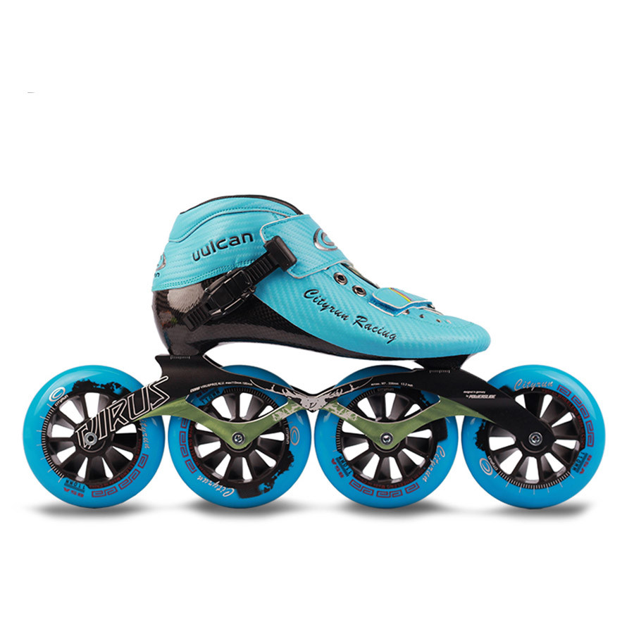 Speed Skates Cityrun Inline Skates Carbon Fiber Professional Competition Skates 4 Wheels Racing