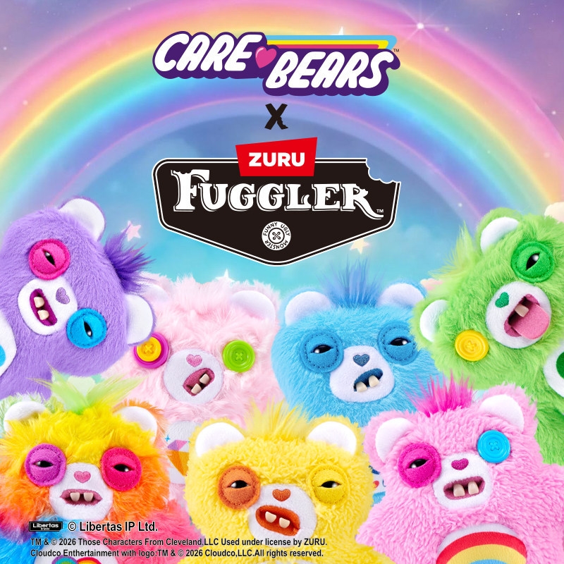 Official FUGGLER Funny Ugly Monster Care Bears Edition Blind Box Plush Pendant Keychain Cute Quirky