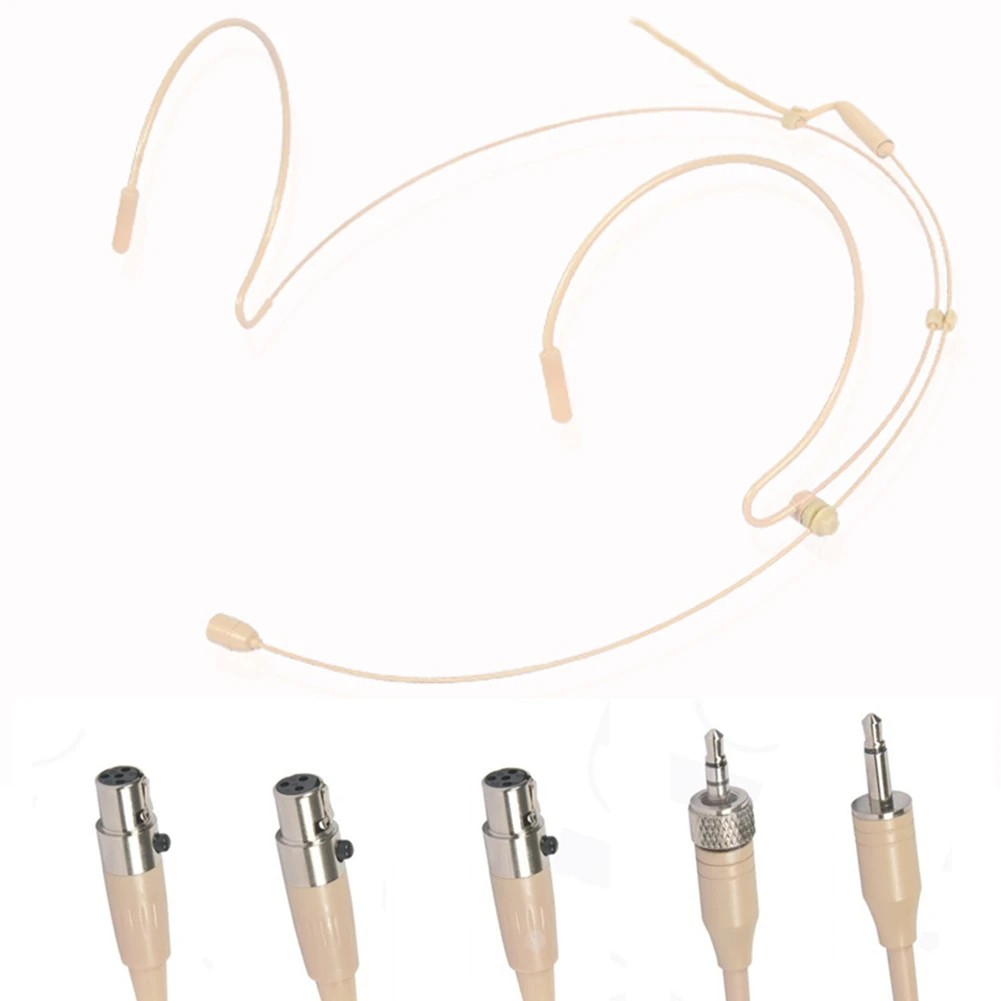 Double Earhook Headset Mic For Shure Wireless Headworn Microphone Ear Hanging Microphone For