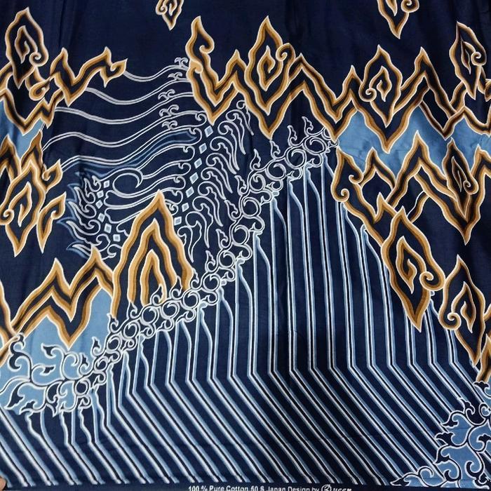 Kain Katun Jepang Motif Batik Lebar Biasa (Lebar 1,15m)