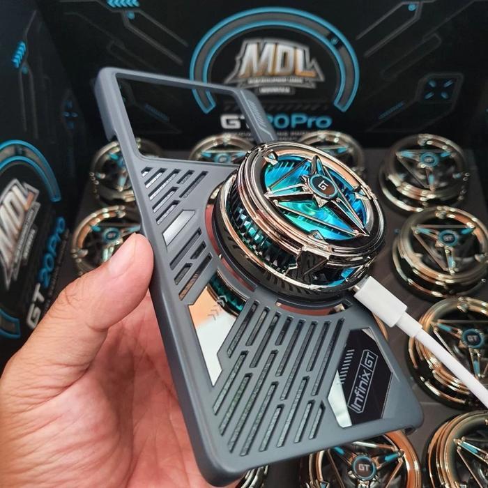 NEW SERIES SOFTCASE INFINIX GT 20PRO FAN GAMING COOLER INFINIX GT 20PRO GIFT BOX PENDINGIN HP MAGNET